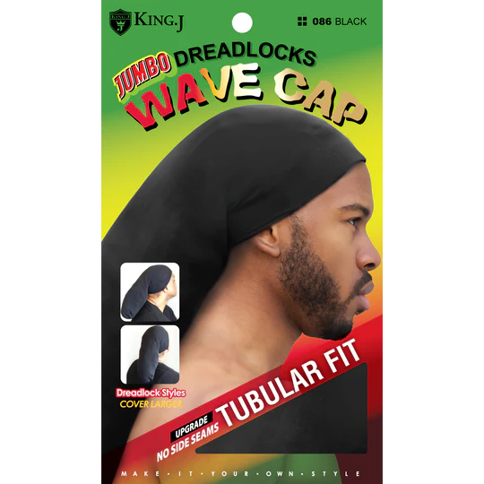 Q-FITT J DREADLOCK WAVE CAP BLK