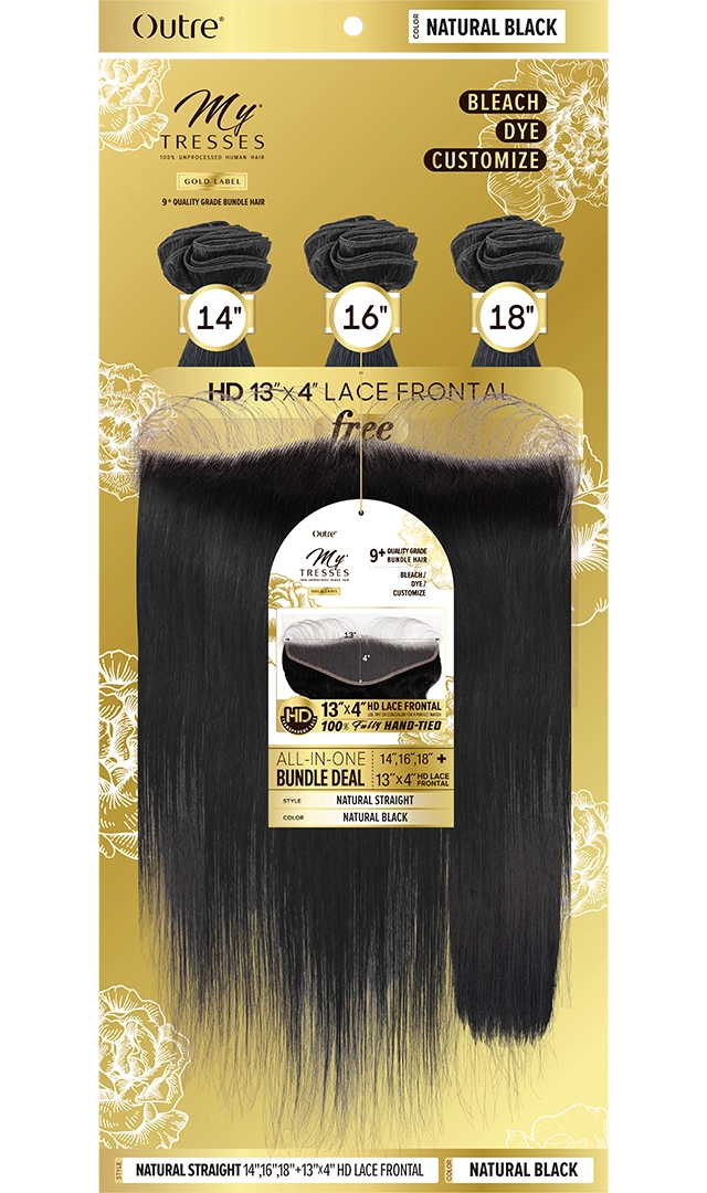 NATURAL STRAIGHT 18" 20" 22'+ HD LACE