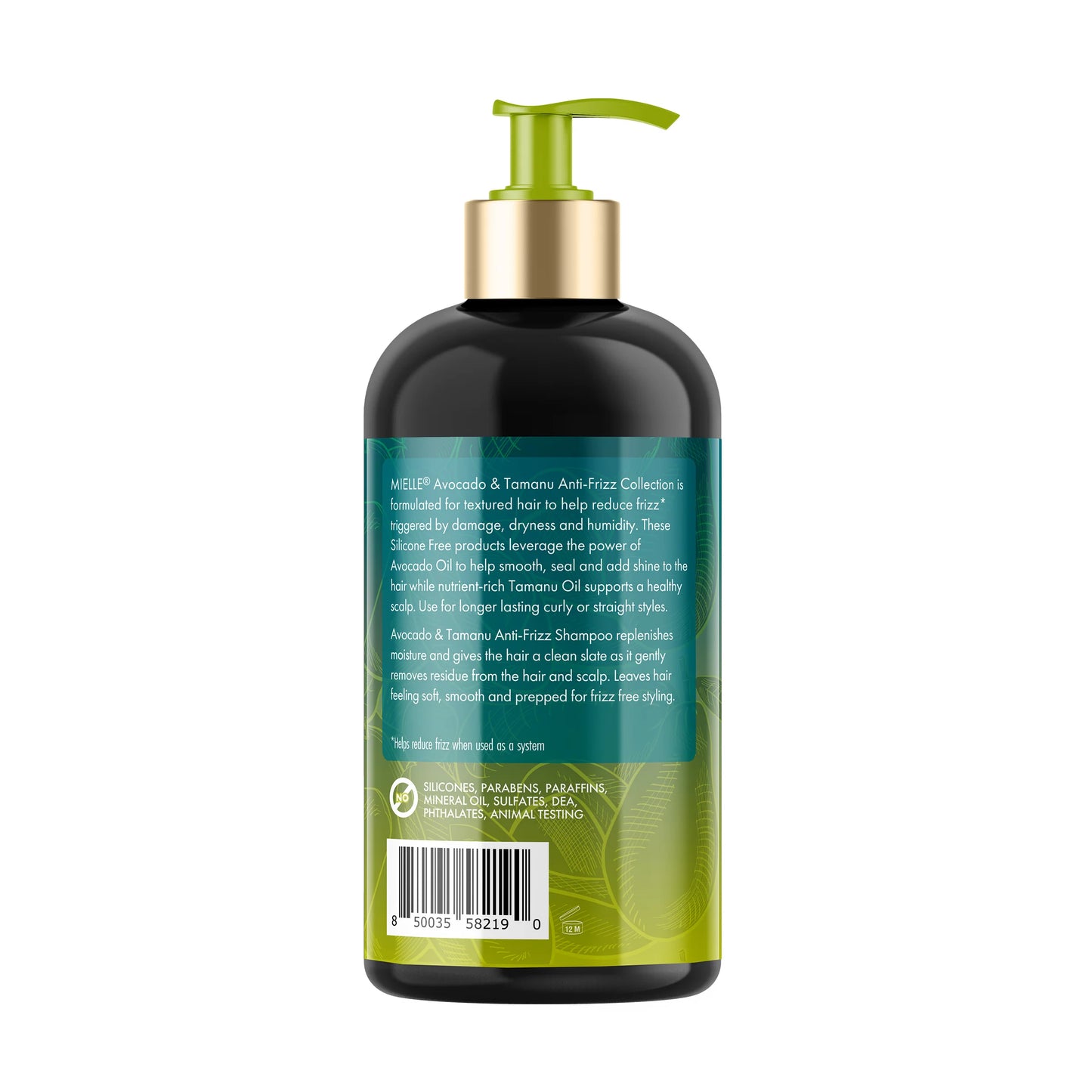 Mielle Avocado & Tamanu Anti frizz Shampoo