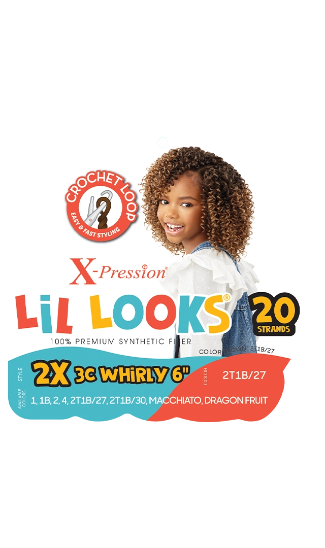 X-PRESSION LIL LOOKS 2X WHIRLY 6"