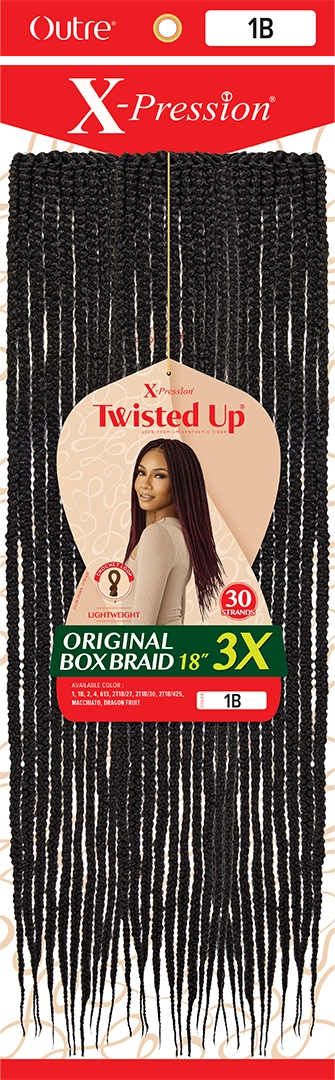 ORIGINAL BOX BRAID 18" 3X