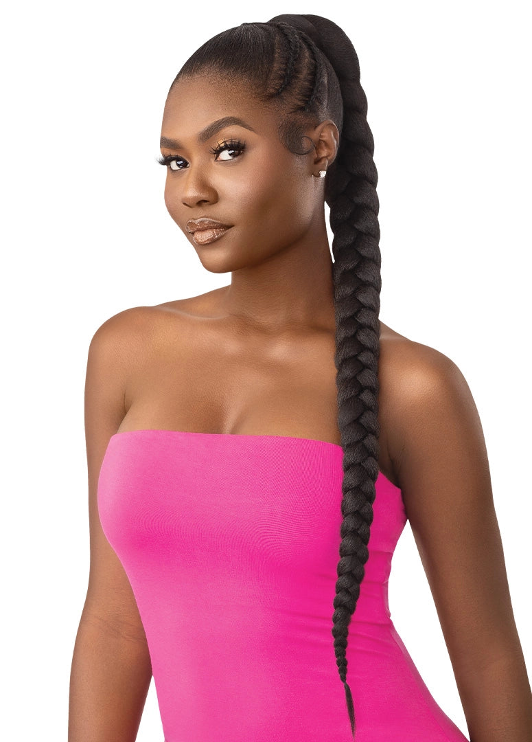 NATURAL BRAIDED PONYTAIL 32"